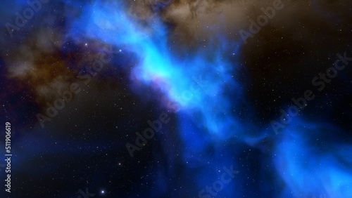 Fototapeta Naklejka Na Ścianę i Meble -  nebula gas cloud in deep outer space
