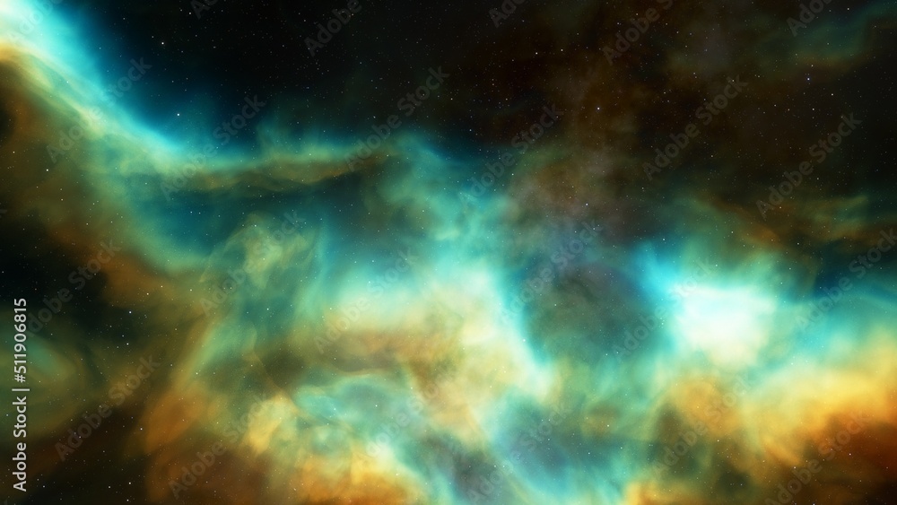 Fototapeta premium nebula gas cloud in deep outer space 