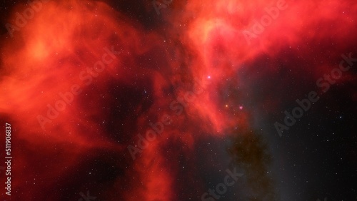 nebula gas cloud in deep outer space 