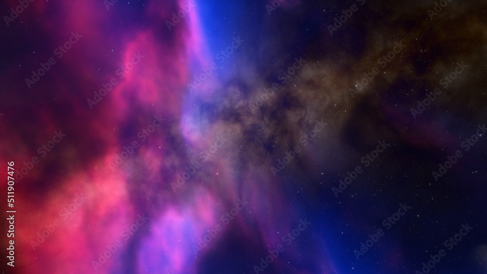 Fototapeta premium nebula gas cloud in deep outer space 