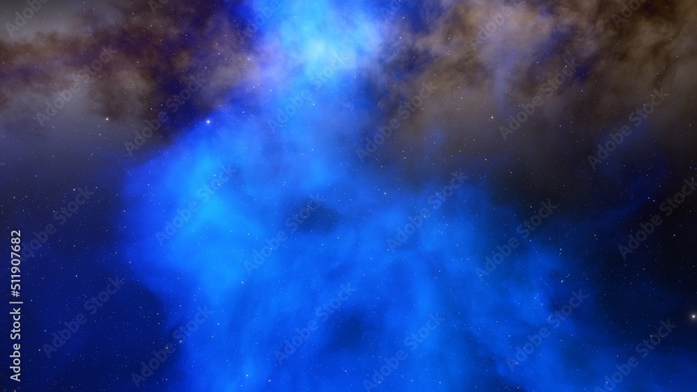 nebula gas cloud in deep outer space
