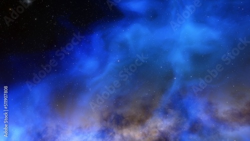 nebula gas cloud in deep outer space 