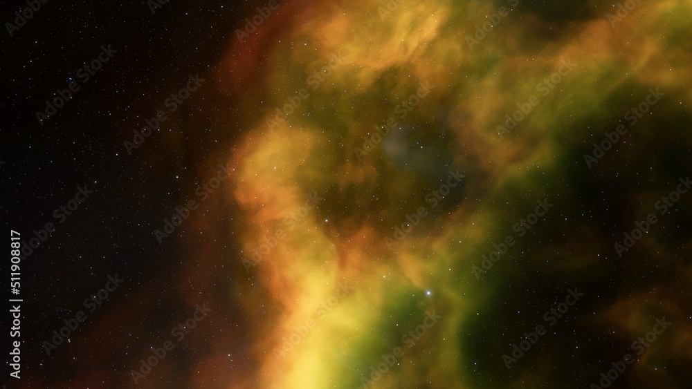 Fototapeta premium Universe filled with stars, nebula and galaxy 