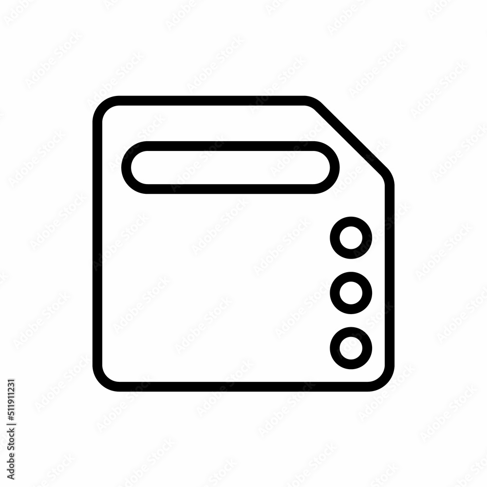 Save icon vector illustration. Isolated floppy disk symbol. Record line concept. Save diskette graphic design. Save data outline symbol for app. Floppy disc pictogram on grey background.