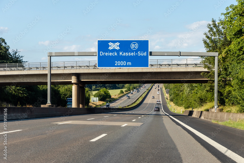 Autobahndreieck Kassel-Süd A7-A44