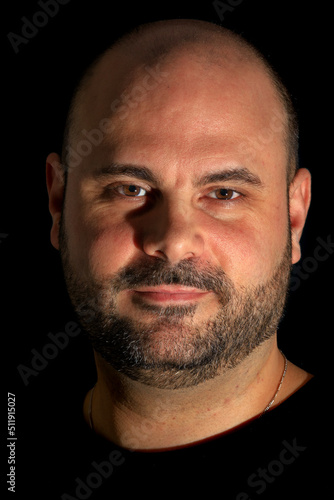convincing facial man expression closeup photo