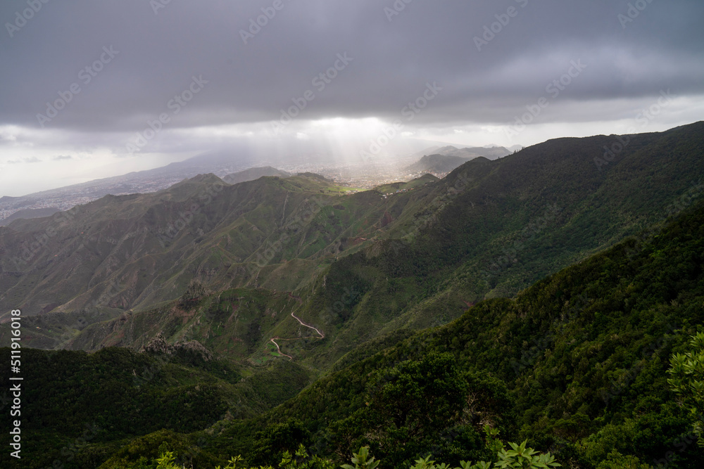 clouds over mountain