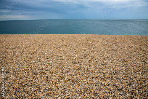 Sky, sea, beach, Chesil Beach