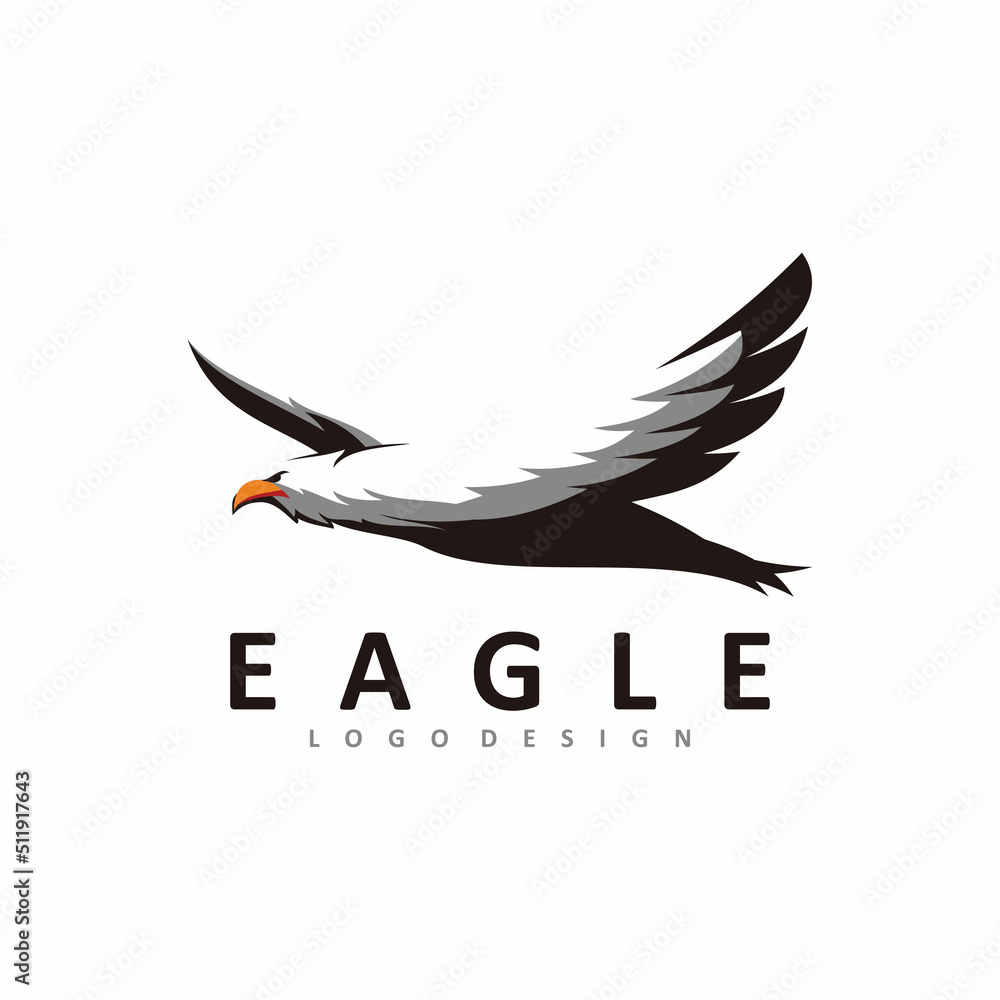 beauty flying eagle logo design beauty flying eagle logo design