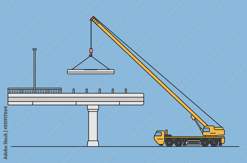 concrete bridge construction vector illustration concrete bridge construction vector illustration