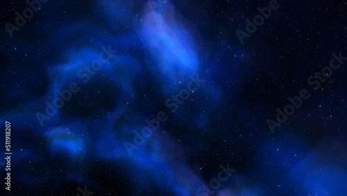 Space of night sky with cloud and stars 