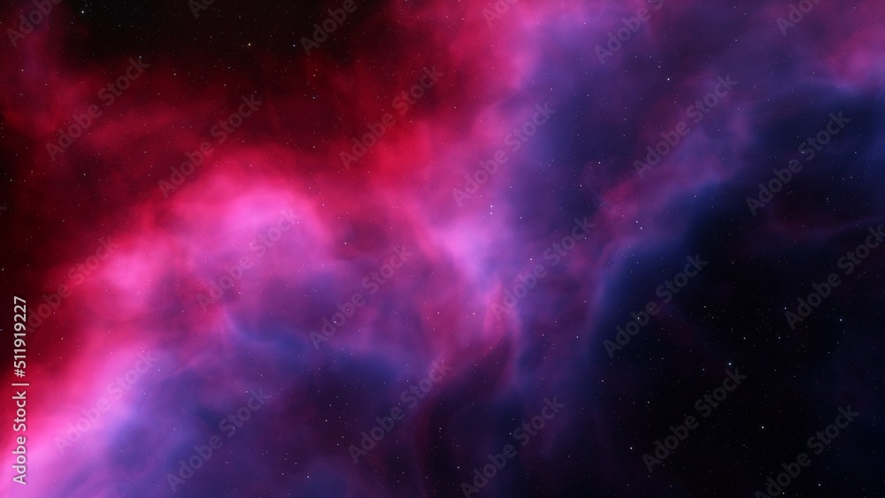 Fototapeta premium Night sky - Universe filled with stars, nebula and galaxy 
