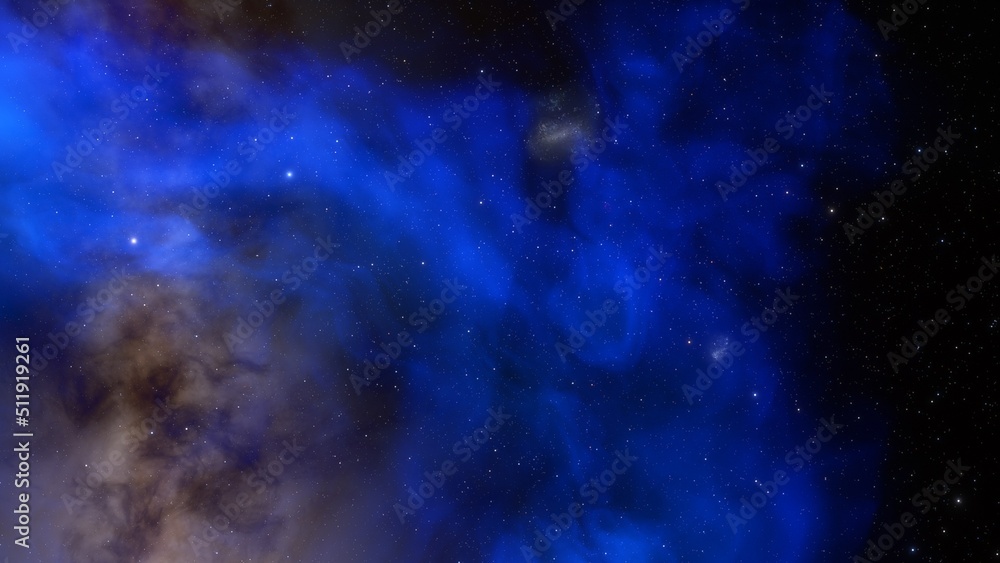 Fototapeta premium Night sky - Universe filled with stars, nebula and galaxy 