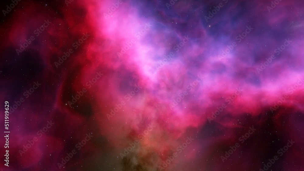 Night sky - Universe filled with stars, nebula and galaxy
