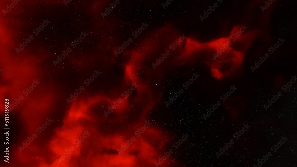 Fototapeta premium Space nebula, for use with projects on science, research, and education. Illustration 