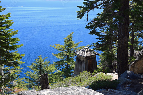 Old Lighthouse at Rubicon Point, Lake Tahoe, California photo