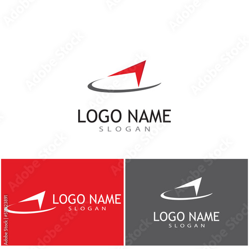 Compass icon Vector Illustration design Logo template