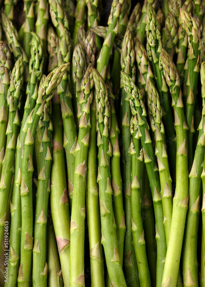 Fresh raw green asparagus. Healthy, tasty food Fresh raw green asparagus. Healthy, tasty food