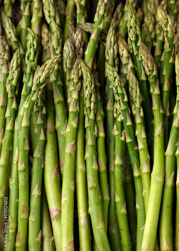 Fototapeta Naklejka Na Ścianę i Meble -  Fresh raw green asparagus. Healthy, tasty food