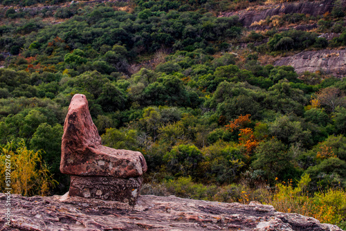 Sillón de Piedra, Cerro Colorado, paraje ubicado en Córdoba, Argentina