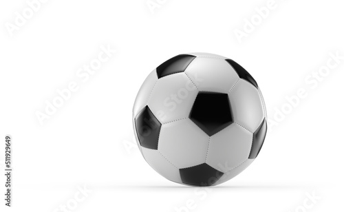 soccer ball isolated on a white background  3D rendering