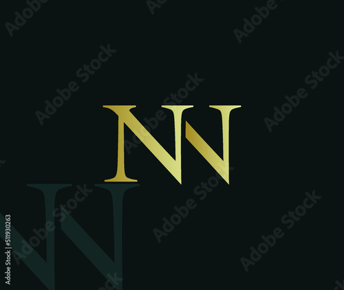 NN letter Modern Design Illustration  photo