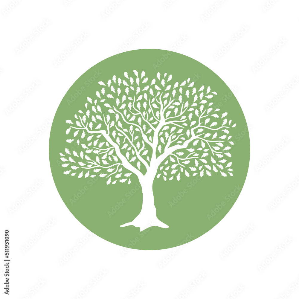 Naklejka premium summer tree svg icon