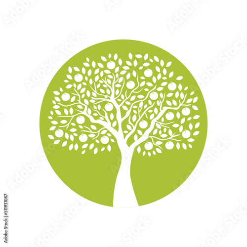 apple fruit tree svg icon