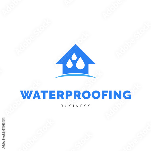 Basement waterproofing icon logo design inspiration