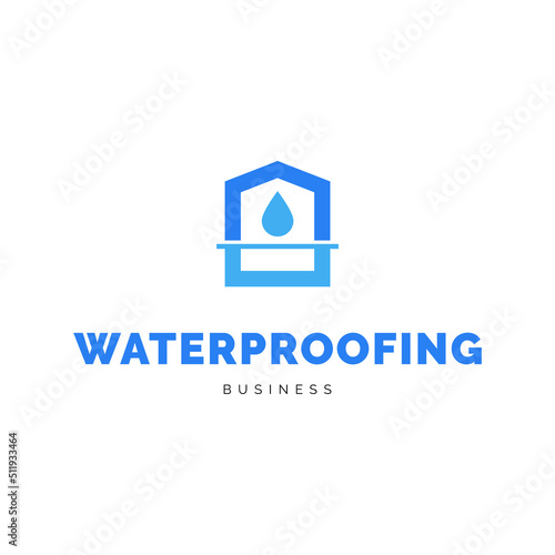 Basement waterproofing icon logo design inspiration