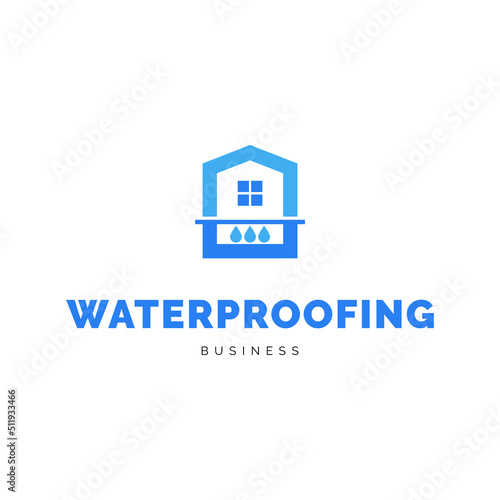 Basement waterproofing icon logo design inspiration