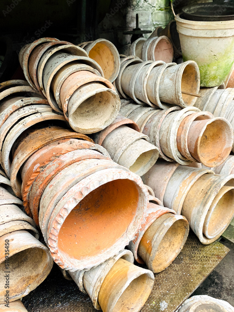 Lots of pots. A pot in a pot. Clay pot. Lots of pots. A pot in a pot. Clay pot.
