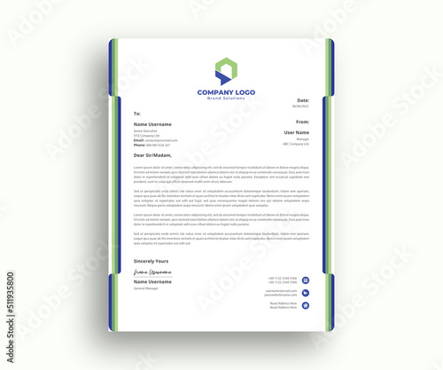 creative Elegant Business Letterhead Design