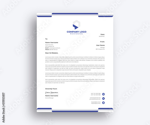 Modern professional Business Letterhead Design