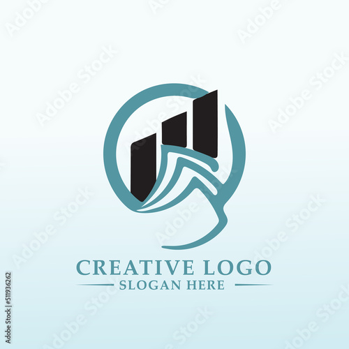 Design a logo for a newly launched stock analysis website