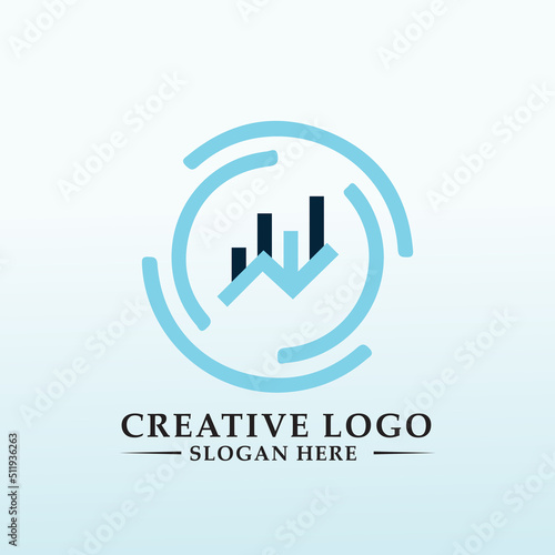 Design a logo for a newly launched stock analysis website