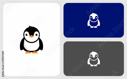 penguin vector logo design