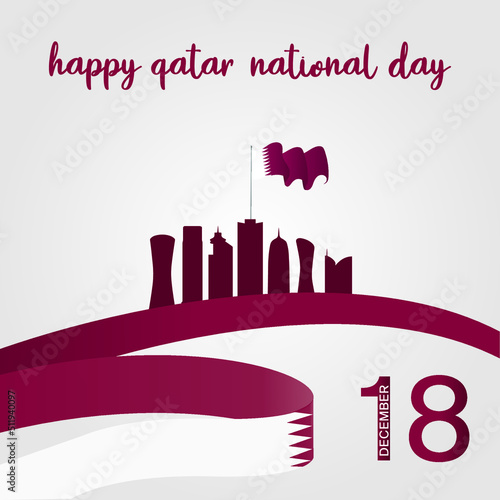 Qatar National Day Poster Design