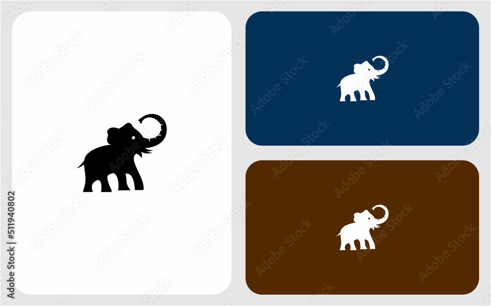 elephant icon vector logo