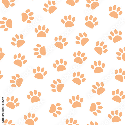 Cat dog animal seamless endless wrapping cover pattern background illustration