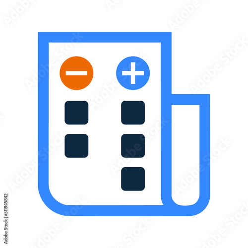 Cons, list, pros icon. Simple editable vector graphics.