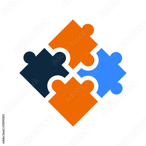 Puzzle, solution icon. Simple editable vector graphics.