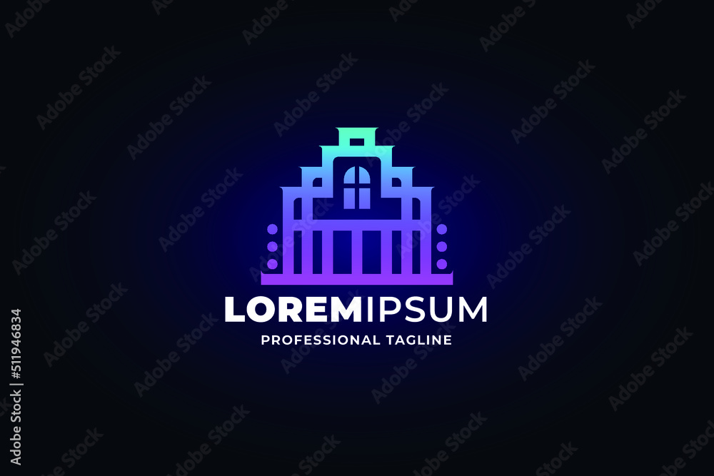 Fototapeta premium modern professional logo template