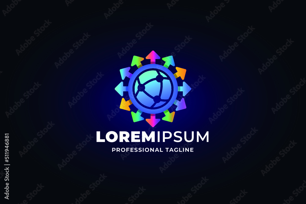Fototapeta premium modern professional logo template