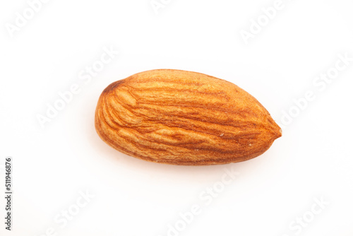 Delicious almond nut raw piece for vegan. Almond full macro shoot nuts healthy food ingredient 