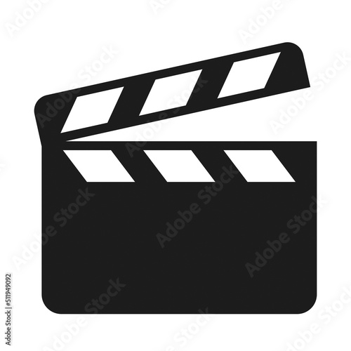 Clapper board icon. One of set web icons