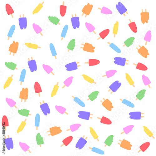 Popsicle pattern illustration