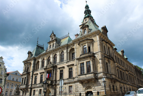 19.06.2022 Kłodzko Polska. Zabytkowy ratusz w centrum miasta.