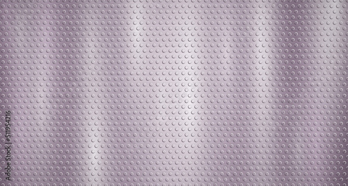 Abstract metallic background in purple colors with highlights and a texture of small voluminous convex circles