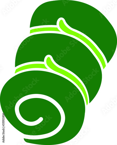 Cartoon Illustration Vector of a Rolled Up Sleeping Bag